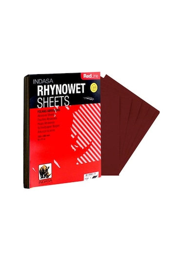 Indasa Rhynowet Red Line 230x280 Sulu Tabaka Zımpara P2500 50 Adet