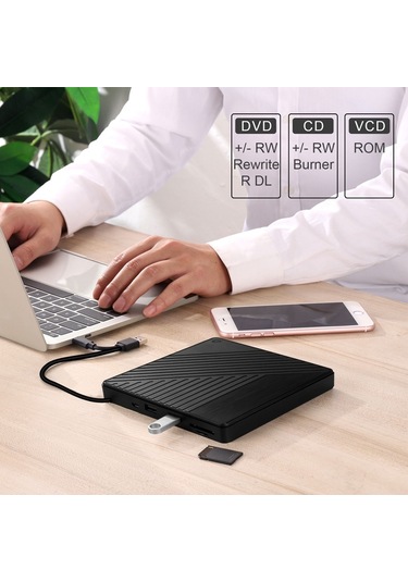 Sones Usb 3.0 Ve Type-c Dvd Sürücü Oynatıcı Harici Optik Sürücü