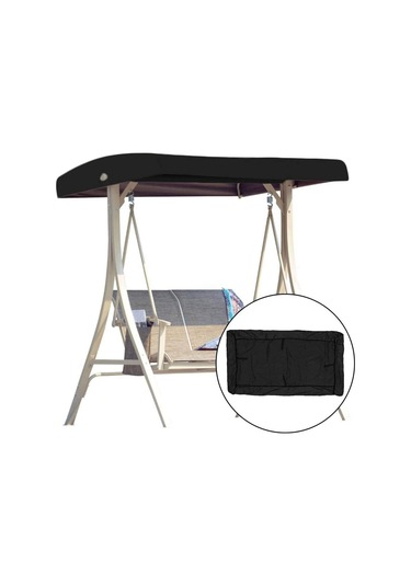 Siyah Değiştirin Çatı Bahçe Salıncağı Evrensel Salıncak Çatı Sundurma Salıncak Tezgahı Bahçe Yatar Kapak Salıncak Kapağı Siyah