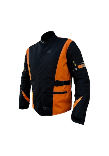 Xspeed Eon Dört Mevsim Korumalı Uzun Motosiklet Montu Turuncu - Siyah