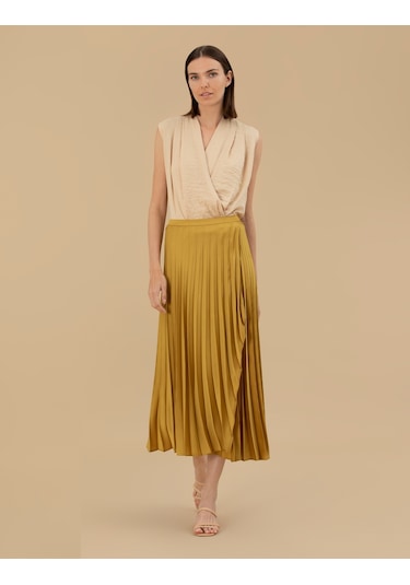 Pierre Cardin Kadın Etek Dokuma 50268502-vr235 Yeşil