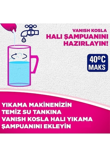 Vanish Makinede Halı Yıkama Şampuanı 850 Ml Tekli
