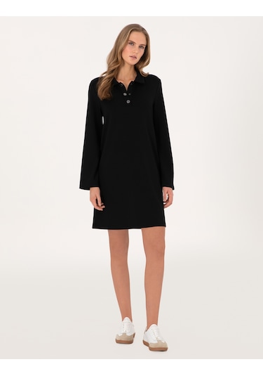 Pierre Cardin Kadın Siyah Elbise Örme 50315895-vr046 Siyah