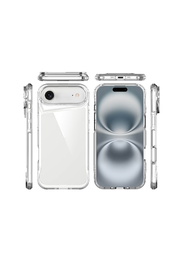 Apple Uyumlu iPhone 17 Air Kılıf Zore T-max Kapak Seffaf