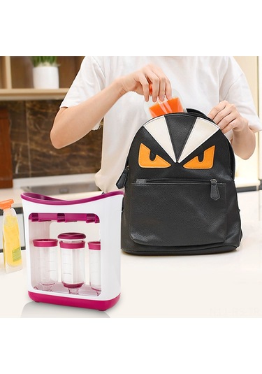 Reedark Yeniden Kullanılabilir Bebek Maması Saklama Çantaları - 10 Adet, Bpa İçermez, Bulaşık Makinesi Ve Dondurucu Uyumlu Kırmızı