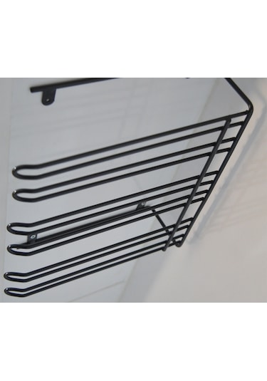 Siyah 3 Bölmeli Bar Kadehlik Bardaklık