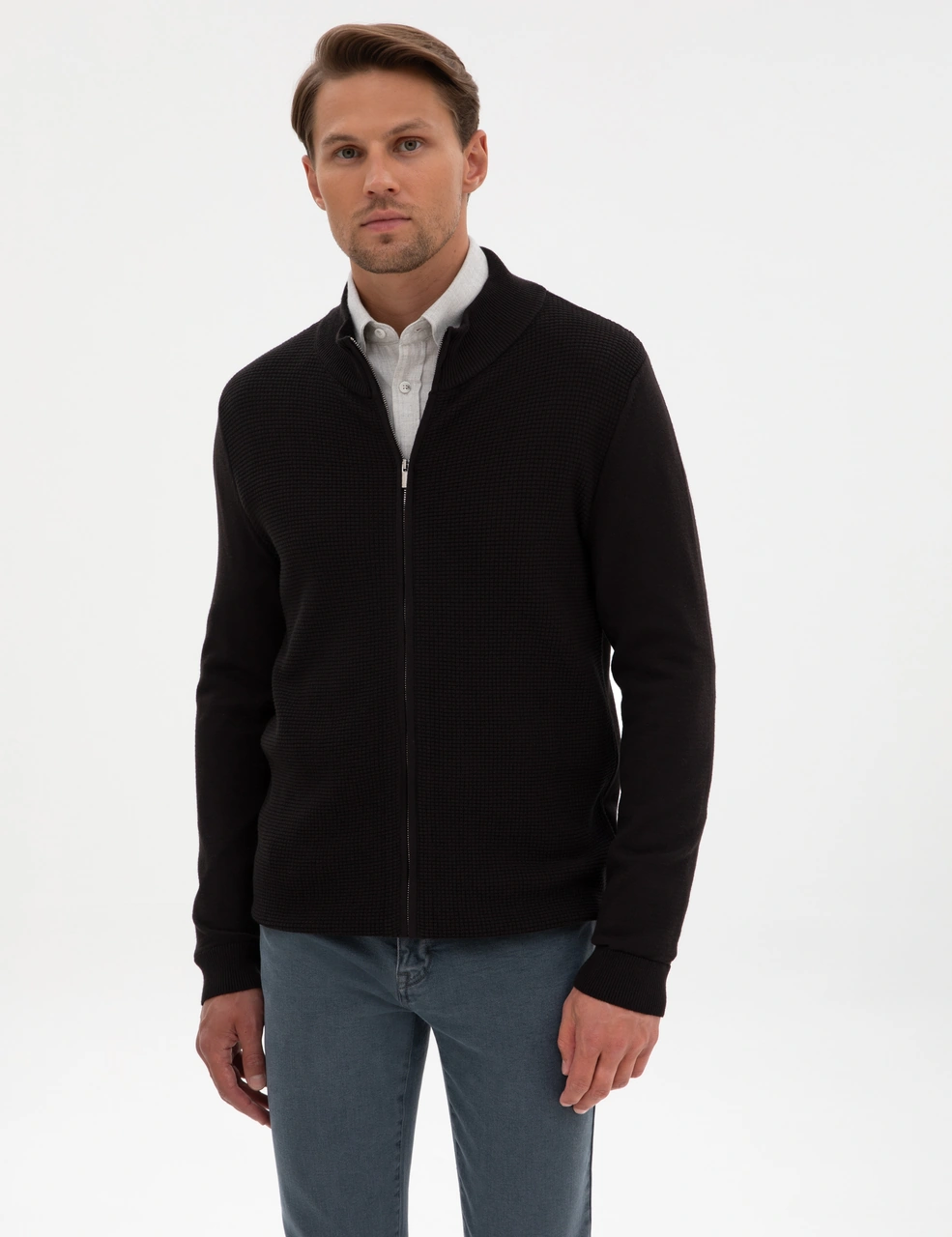 Pierre Cardin Erkek Siyah Hırka Triko 50317341-vr046 Siyah
