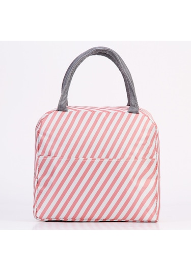 Yeiuyi7 Baskılı Desen Yalıtım Öğle Yemeği Çantası Pembe