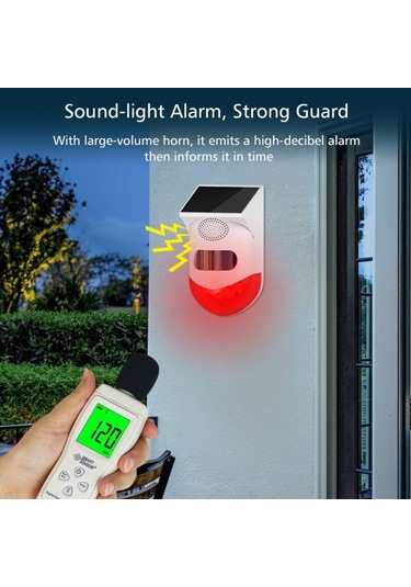 Sones Dış Mekan Ip67 Su Geçirmez Güneş Enerjili Kızılötesi Alarm, Özellikler: Bağımsız