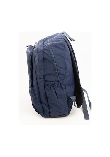 Suya Dayanıklı Krinkıl / Klinkır Kumaş Çok Gözlü Sırt Ve Okul Çantası Lacivert 8813