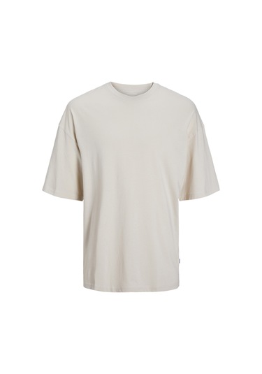 Jack & Jones Erkek Bisiklet Yaka Düz Renk Tisört - Charge 12259975 Moonbeam Siyah Jack & Jones Erkek Bisiklet Yaka Düz Renk Tisört - Charge 12259975 Moonbeam Siyah