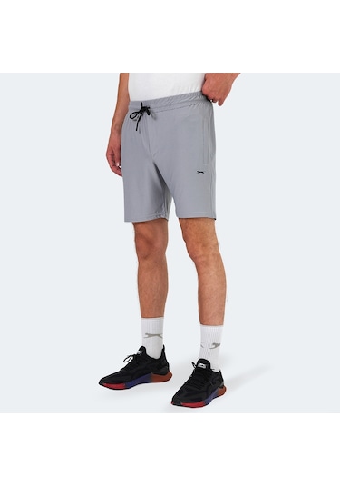 Slazenger OGNIA Erkek Cepli Fıtness Gri Şort