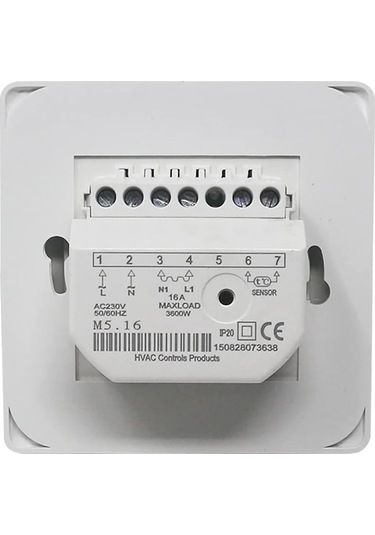 Ac 220v 16a Problu Manuel Yerden Isıtma Termostatı, Mekanik Yerden Isıtma Termostat Kontrol Cihazı