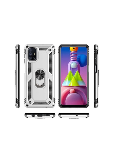 Galaxy M51 Kılıf Zore Vega Kapak Gold