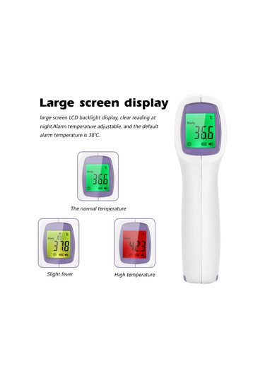 Ruicoo Hızlı Ve Hassas Kızılötesi Alın Termometresi - Lcd Ekranlı, Aaa Pil İle Çalışır