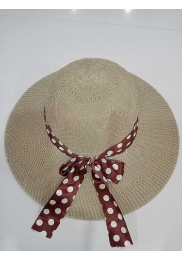 Ays Plaj Şapka Leopar Krem