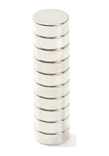 30 Adet Çap 8Mm X Kalınlık 3Mm Güçlü Yuvarlak Neodyum Mıknatıs