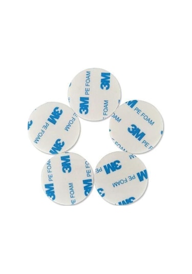 Yuvarlak Kesim Güçlü Çift Taraflı Köpük Bant 20 Mm Çap - 500 adet