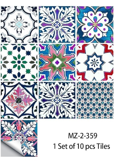 10 Adet 10x10 Cm Gri Beyaz Mermer Fayans Etiket Mutfak Dolap Banyo Ev Dekor Kendinden Yapışkanlı Kristal Sert Film Sanat Duvar Çıkartmaları 14 Diğer