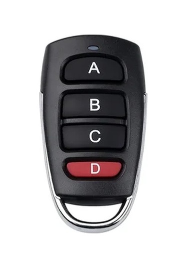 Rf 433 Mhz Üniversal Kopyalanabilir Kumanda 4 Kanal Siyah Büyük