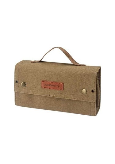 Ulzyvf Taşınabilir 10'lu Baharat Seti Reedark Kamp Dış Mekan Çantası Haki - Pu Haki Haki