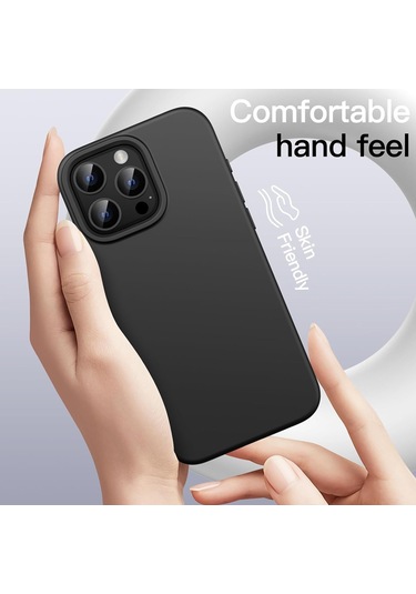 İphone Uyumlu 16 Pro Kılıf Nano Lansman Silikon Kapak Siyah