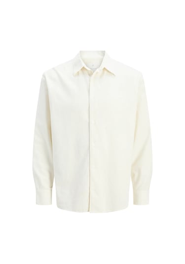 Jprccascot Corduroy Kadife L/s Shırt 12282351 Krem