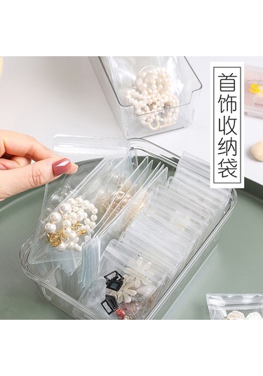 Yunboo Medyum Boy 20 Adet Gümüş Ve Altın Takı Saklama Çantaları - Anti-oksidan, Taşınabilir, Kapalı Kutu Seti Beyaz