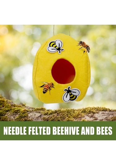 Ulzyvf Lebihmurah 4996 İğne Keçe Arı Kovanı, Kokusuz Tasarrufu Arıcılık Kutusu