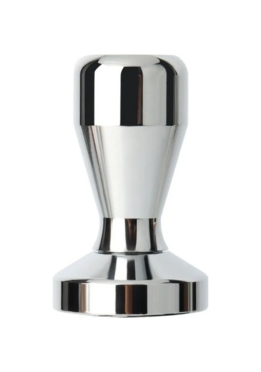 Yifomall 51mm Paslanmaz Çelik Kahve Tamperı, Ev Kullanıma Uygun, Ayarlanabilir, Katı Gövde, Espresso Dolgu Aracı Gümüş