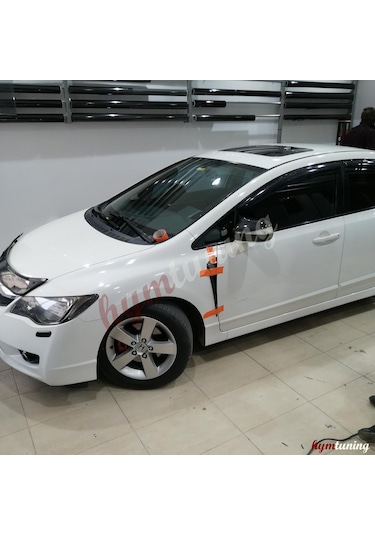 Honda Civic Fd6 Yarasa Ayna Kapağı - Parlak Siyah - Abs Plastik
