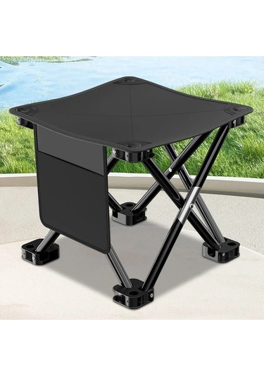 Ambition Ultralight Katlanabilir Tabure Taşınabilir Açık Siyah