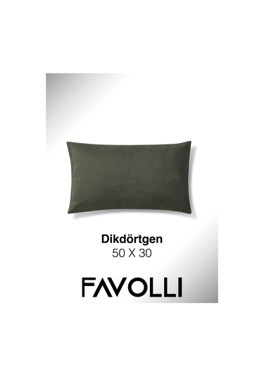 Br Favolli Kadife Dokulu Zeytin Yaprağı Rengi Kırlent Kılıfı Dream Serisi Punch Için Uygun Gizli Fermuar Zeytin Yaprağı