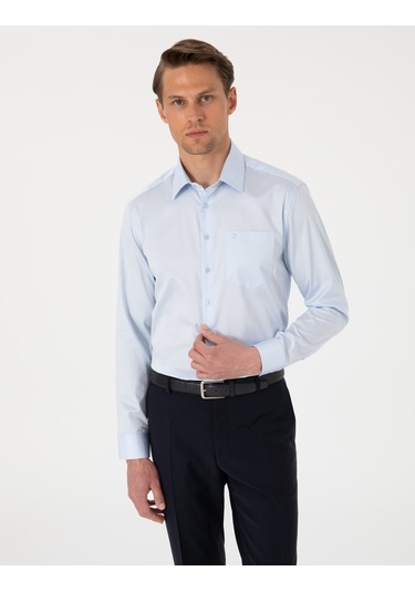 Pierre Cardin Erkek Açık Mavi Gömlek Basic 50302972-vr003 Açik Mavi