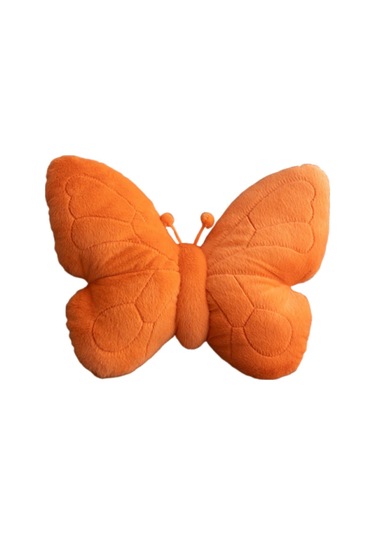 Suntek Kelebek Şeklinde Yastık Hediyesi Rahat Sevimli Yatak Turuncu