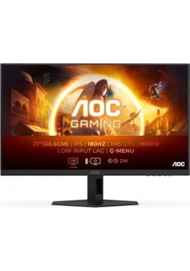Aoc 27G4XE 27" 0.5Ms 180Hz HDMI Dp Adaptive Sync HDR10 FHD IPS Oyuncu Monitör