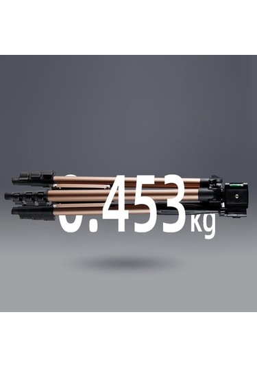 Createtech 110cm Alüminyum Tripod, Dslr Ve Telefon Tutucu, Canlı Akış İçin Uygun