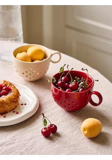 Roomi Kanel Desenli Seramik Düz Tabak 20,5 Cm 471442055 Beyaz