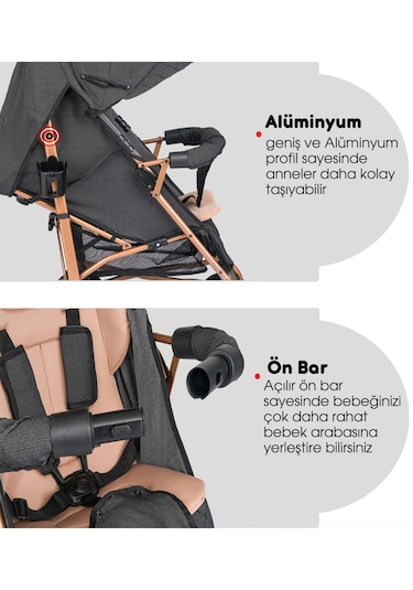 Baby Home 104 Quid Tam Yatarlı Baston Bebek Arabası