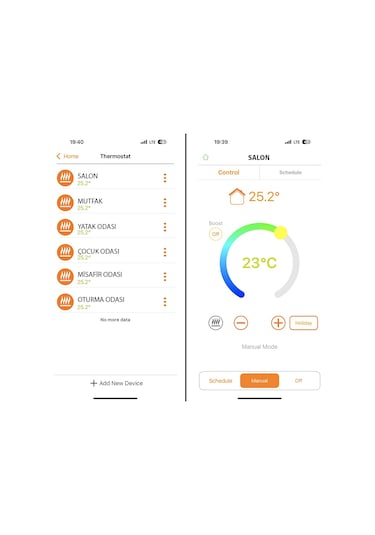 Akıllı Oda Termostatı - Kablosuz Ve Wifi Özellik - Rt226-p3 Hexa