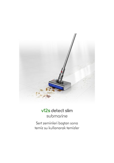 Dyson V12S Detect Slim Submarine Islak Kuru Şarjlı Dikey Süpürge