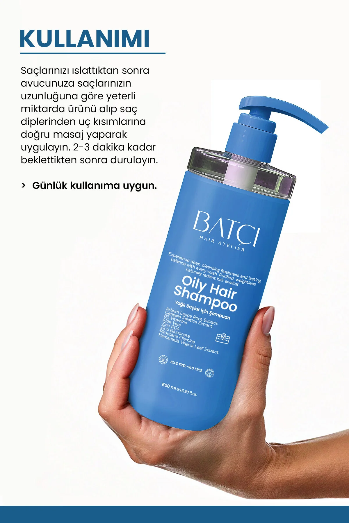 Yağlı Saç Derisi Ve Yağlı Saçlara Özel Yağlanma Karşıtı Saç Bakım Şampuan 500 Ml Tüm Saçlar