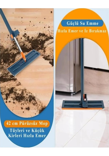 Kendinden Sıkmalı Mop Seti Kovalı Katlanabilir Tekerlekli Kova Kendinden Sıkmalı Mop Katlanabilir