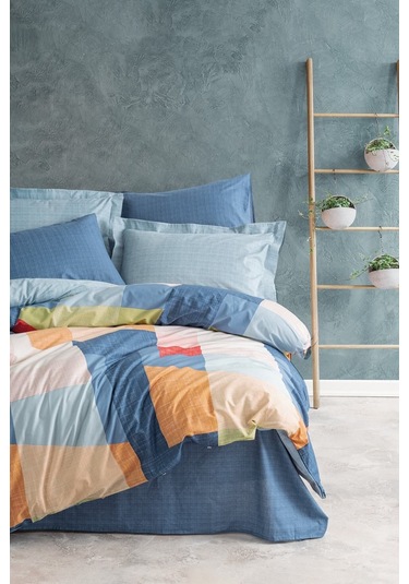 Modern Tek Kişilik Nevresim Takımı Cosy Mavi