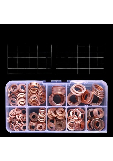 Gajeena 200 Adet Bakır O-ring Mermer Seti - Kaliteli Lehimli Paketleme İçin Sıkı Kapama Ve Dayanıklılık Sağlar