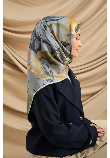 Silk Home Twill İpek Eşarp 11480-66 Bebe Mavi, İndigo, Yeşil, Fildişi, Hardal