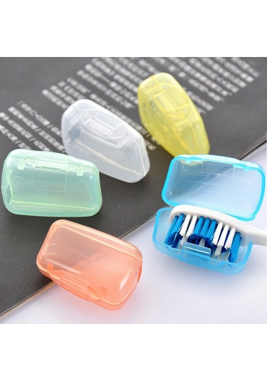 Küçük Ve Taşınabilir Seyahat Fırçası Kafası Koruyucu Kutu 5 Ahşap