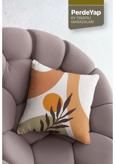 Doğanın Renkleri Temalı Dijital Baskılı 4'lü Kırlent Kılıfı