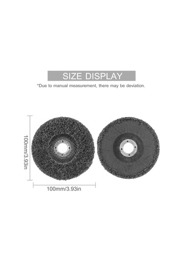 Singree Nilon 5'li Zımpara Diski 100mm 4 İnç - Açısal Zımpara İle Kullanım - Pas/kalıntı/saçak Kaldırıcı - Metal/ağaç/fiberglas İçin