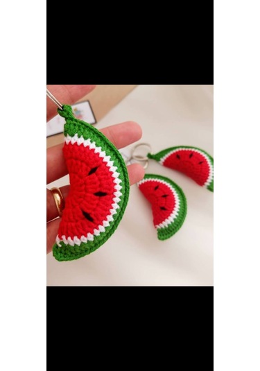 Karpuz Şeklinde Minik Anahtarlık Aksesuar Hediyelik